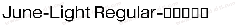 June-Light Regular字体转换